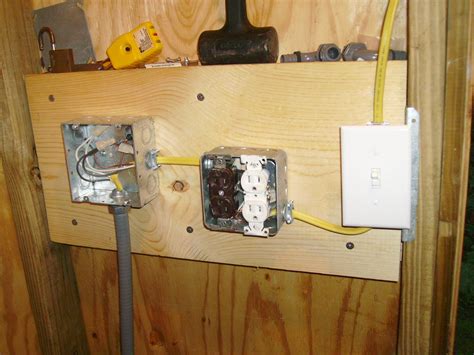 wiring electrical boxes for sheds